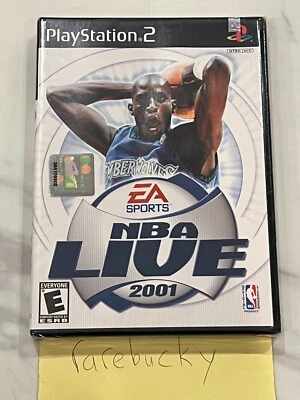 NBA Live 2001 (Playstation 2 PS2) NEW SEALED FIRST PRINT Y-FOLD W/UPC, MINT! - Image 1 of 2