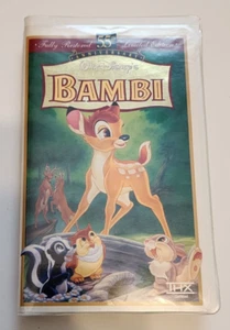 Bambi 55th Anniversary Limited Edition Walt Disney Masterpiece Clamshell VHS - Picture 1 of 4