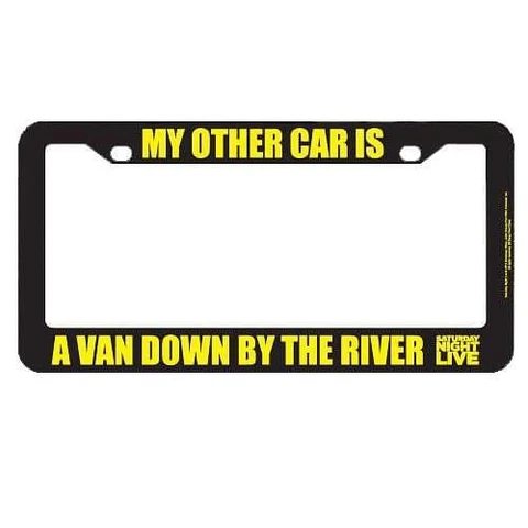 Bif Bang Pow! Saturday Night Live My Other Car Is A Van License Plate Frame Cover