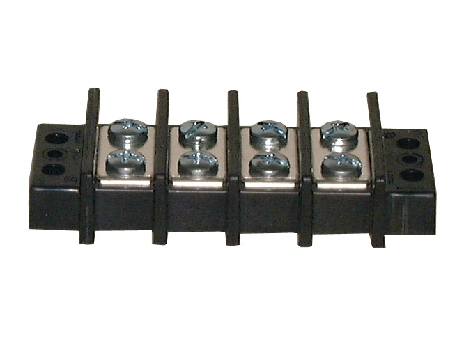 Philmore 13-1704 4 Position Dual Row Terminal Block Barrier Strip ~ 75A @ 600V - Image 1 of 1