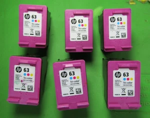 Cartuchos de tinta originales HP 63 VACÍOS lote de 6 colores VIRGEN🔥Seis unidades🔥Color - Imagen 1 de 3
