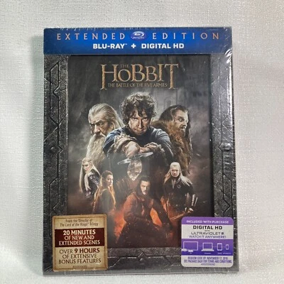 The Hobbit: the Battle of the Five Armies (Extended Edition) Blu-ray New SEALED - Image 1 of 3