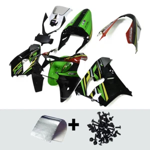 Green Black Yellow Fairing Kit for Kawasaki ZX9R 2002 2003 ABS Plastic Bodywork - Picture 1 of 9