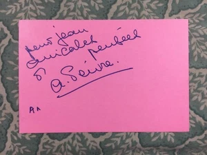 Annette Poivre - Moumou - Joy House - Je n'aime que toi.... - Autograph 1969 - Picture 1 of 2