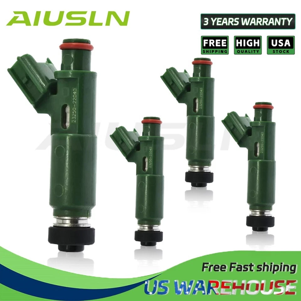Set 4 Fuel Injectors For Toyota Corolla Celica Matrix 1.8L 2000-2007 23250-22040 - Image 1 of 4