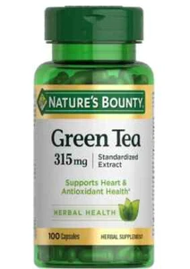 Nature's Bounty Herbal Health Green Tea Extract Capsules, 315 mg, 100 ct - Picture 1 of 3