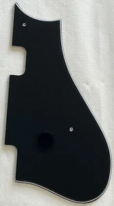 New Great-For Fit Harmony Rocket H54 H56 Style Guitar Pickguard 3 Ply Black - Picture 1 of 5