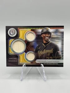 2024 Topps Tribute Triple Relic Bat 44/199 Andrew McCutchen Pittsburgh GAME USED - Picture 1 of 2
