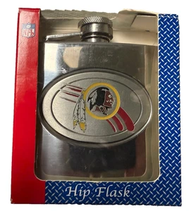 Fiaschetta Washington Redskins vintage acciaio inox NFL calcio retrò da collezione - Foto 1 di 3