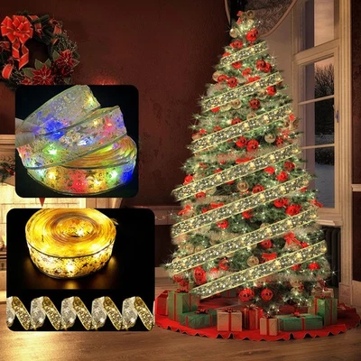 Led Ribbon String Lights - 1M/2M/5/10M/20M - Christmas Tree Hanging Decorations - Image 1 of 4