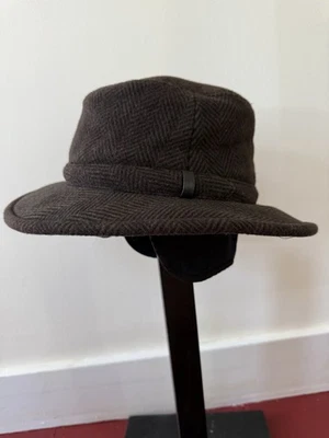 NEW Tilley Endurables Winter Hat T2 Herringbone Wool Earlaps 7 3/8 CANADA - Image 1 of 4