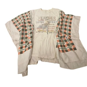 Vintage Bruce Springsteen Born in the USA Grafik T-Shirt Upcycled Poncho - Bild 1 von 4