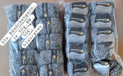 20x Bändchengarn "Arizona" -  Blau-beige - OVP - Baumwolle - NEU - Bild 1 von 4