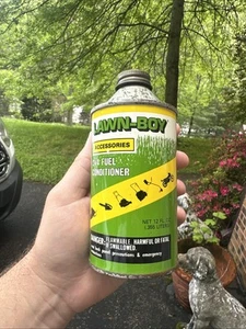 Vintage Lawn-Boy 2 + 4 Fuel Conditioner 12 Fl. OZ Metall Gas Öl Dose - Bild 1 von 8