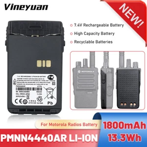 1800mAh 7,4V PMNN4440AR Wymień akumulator litowo-jonowy kompatybilny z Motorola XiR E8600 - Zdjęcie 1 z 12