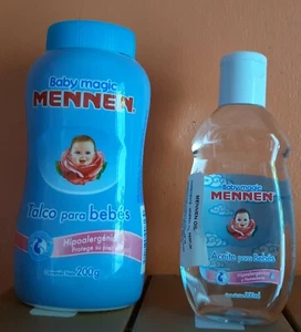 MENNEN POWDER AND OIL BABY SET.( BLUE ). - Picture 1 of 1