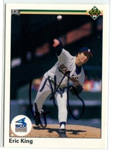ERIC KING 1990 Upper Deck Baseball AUTO Authentic Autograph #651