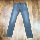Jeans homme gris replay anbass hyperflex W30 L33 avec fermeture éclair extensible mince maigre