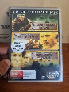 Black Hawk Down/ Tears Of The Sun/ Casualties of War - DVD - 3 disc set - T25 