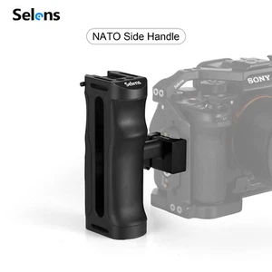 NATO Side Handle 1/4'' Thread Wrist Strap Cold Shoe Mount Rail For Camera Cage - Picture 1 of 13