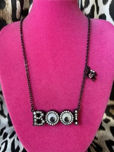 Betsey Johnson Vintage Bosque Encantado BOO! Collar de araña Boo Googly Eyes - Imagen 1 de 5