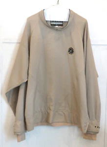 Zero Restriction Golf Men's Windbreaker Jacket Beige Pockets Pullover XL - Picture 1 of 5