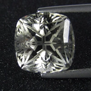 11.50Cts Stunning Natural White Topaz 11.7mm Cushion Magic Cut Gemstone - Picture 1 of 4
