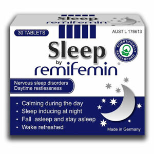 Remifemin Sleep 30 Tablets Fall Asleep & Stay Asleep Sleeplessness Relief