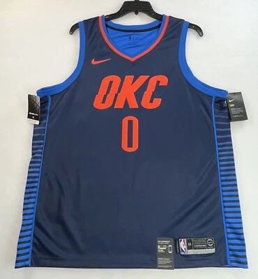 Russell Westbrook Oklahoma City Thunder Nike Statement Swingman Jersey Men's 2XL - Image 1 of 4