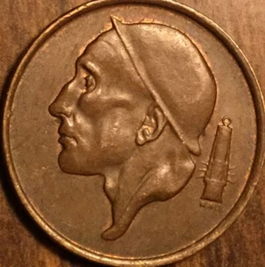 1957 BELGIUM 50 CENTIMES COIN - Picture 1 of 2