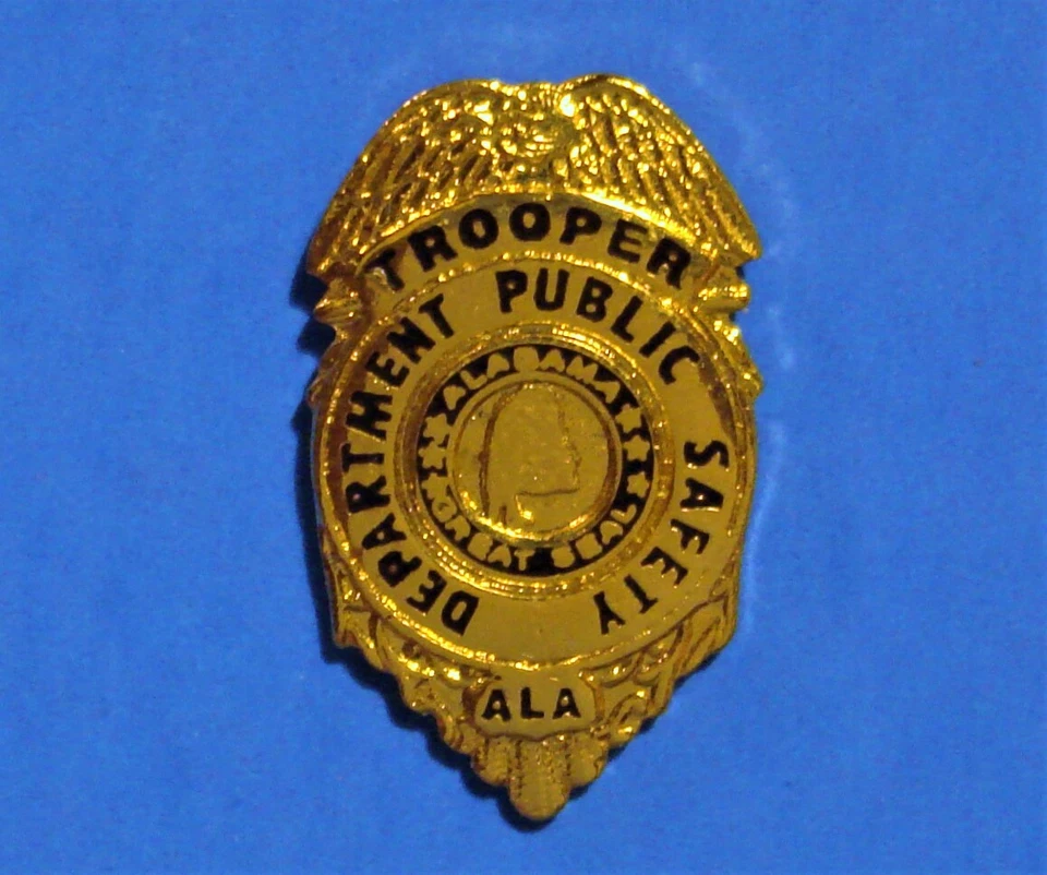 ALABAMA TROOPER - POLICE - DEPARTMENT PUBLIC SAFETY- VINTAGE LAPEL PIN - HAT PIN - Image 1 of 1