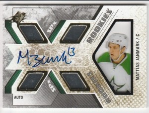 Mattias Janmark 2015-16 SPx Hockey Rookie RC Autograph Auto Dallas Stars /299