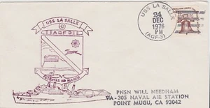 TurtlesTradingPost- USS La Salle - 1976 Ship Cancel with Cachet - Picture 1 of 1