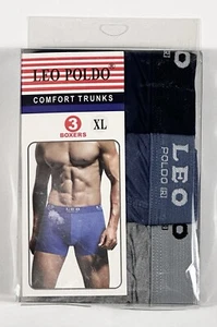 Leo Poldo Comfort Trunks XL Boxer Briefs 3 Pack - Picture 1 of 2
