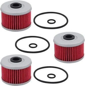 3 Packs HF113 Oil Filter 15412-HM5-A10 incl O-Rings for TRX400EX, 500FE, others - Picture 1 of 4
