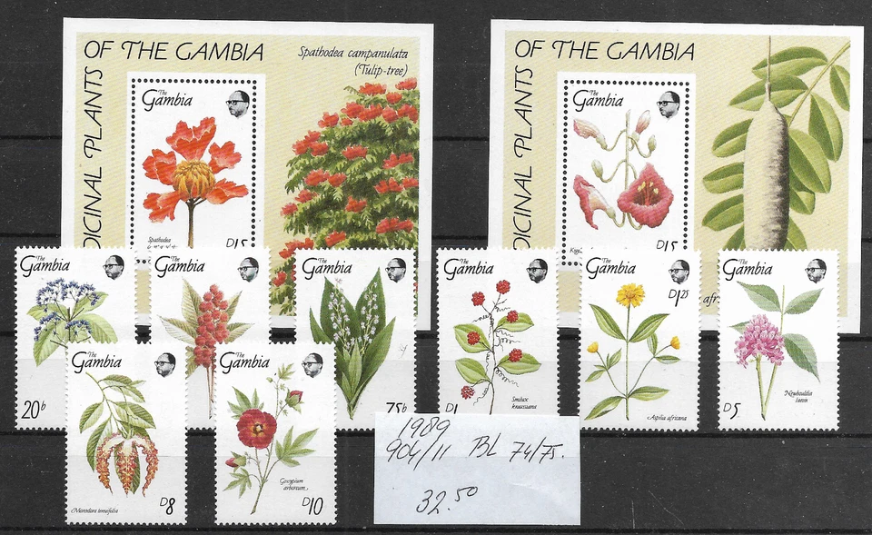 GAMBIA @ 1989 Flores MNH BUEN PRECIO @ Afr.588 Foto 1 de 1