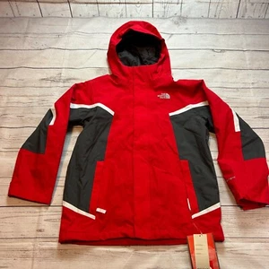 New The North Face Hyvent Nimbostrat Tri Jacket Red Youth Medium (10/12) - Picture 1 of 14