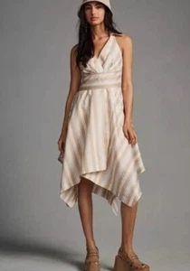 NWT Anthropologie MAEVE Women's Asymmetrical Wrap Shirt Dress Size 2 - Picture 1 of 2