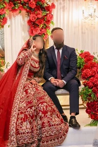 asian pakistani bridal wedding dress lengha - Picture 1 of 16