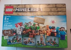 Lego Minecraft Crafting Box NIB 518 PCS #21116 Item # 6092464 x