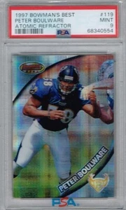 1997 Bowman's Best Atomic Refractor 119 Peter Boulware PSA 9 Rookie RC 4778 - Picture 1 of 1