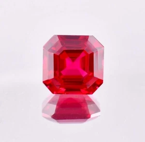 16x16 MM Natural Mozambique Blood Red Ruby Square Loose Gemstone GIT Certified - Picture 1 of 8