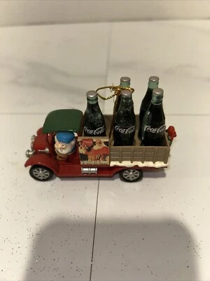 Christmas Vtg. Coca-Cola Cola Ornament From 1992 - Image 1 of 3