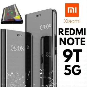 Pour XIAOMI REDMI NOTE 9T 5G COQUE RABAT CLEAR VIEW HOUSSE ETUI FLIP CASE MIROIR - Photo 1 sur 10