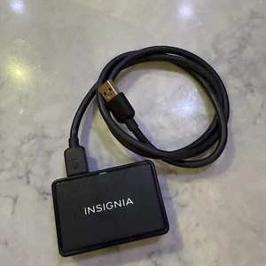 Insignia NS-DCR30D3K Black Portable USB 3.0 Advanced Memory Card Reader with cab - Picture 1 of 3