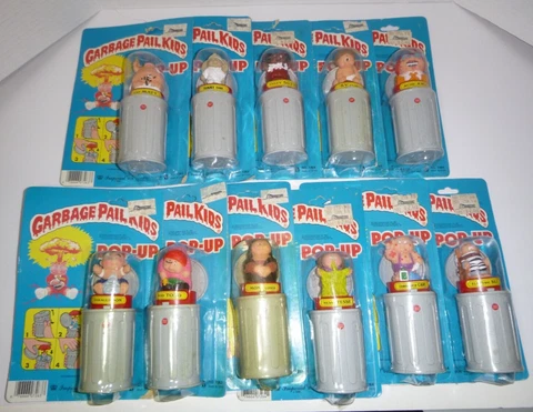 Lot of 11 1985 Garbage Pail Kids Pop-Ups Imperial Toys/Topps MOC/NEW Old Stock Cover