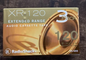 Radio Shack XR-120 Cassette Tapes 3 Pack Extended Range New And Sealed 44-986 - Picture 1 of 4
