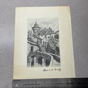 8x10 Lithograph Nuremberg, Germany, by W. Biltz - Picture 1 of 4