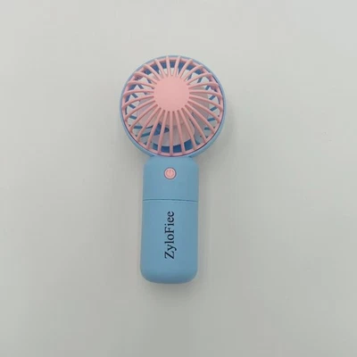 ZyloFiee Ventilador Eléctrico Portátil Mini Ventilador Eléctrico Portátil de Mano, Azul/Rosa Foto 1 de 4