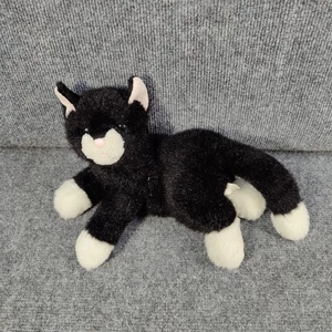 Vintage First & Main Sebastian Black White Tuxedo Cat Plush Stuffed Animal 11” - Picture 1 of 11